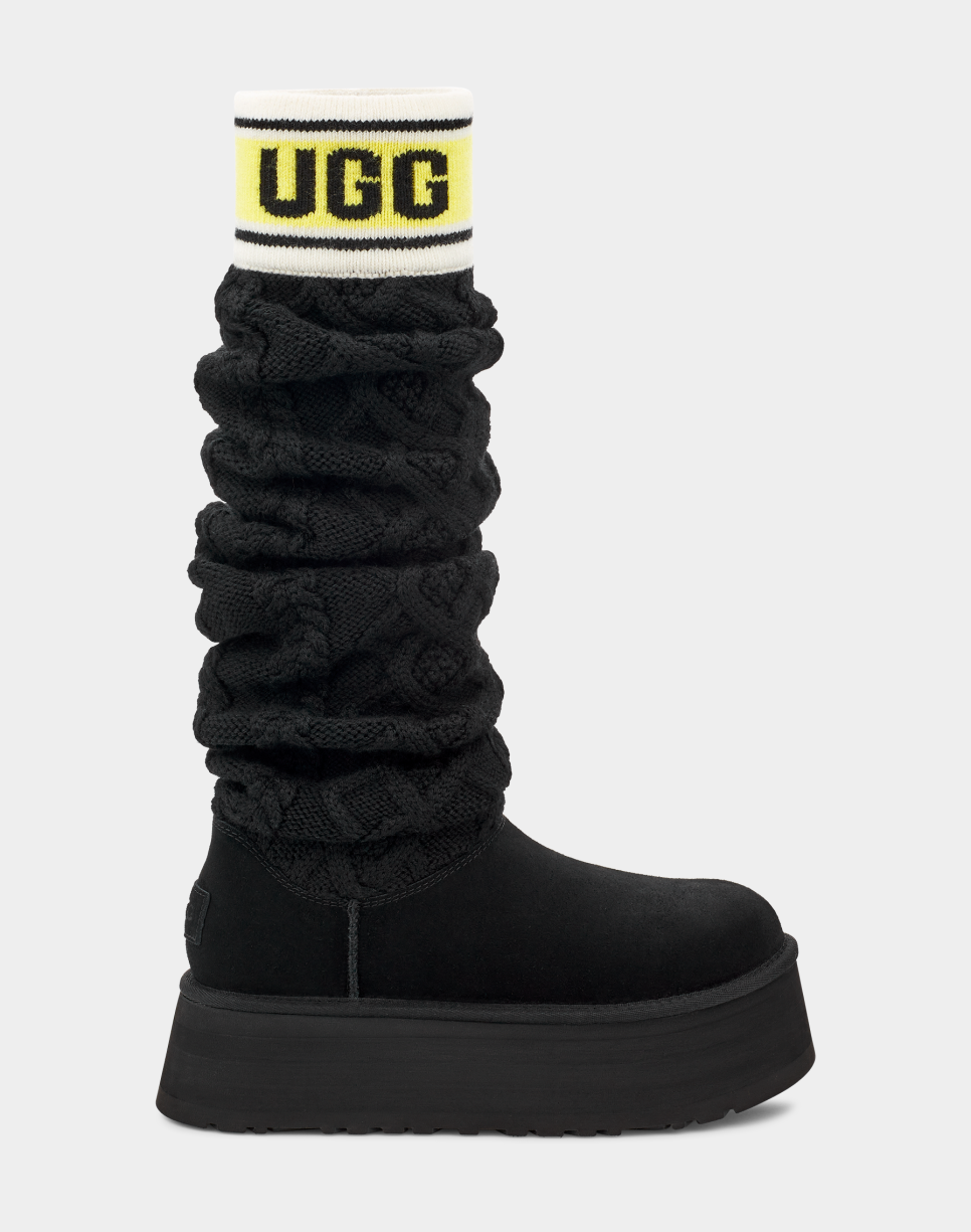 Womens ugg classic tall black boots sales
