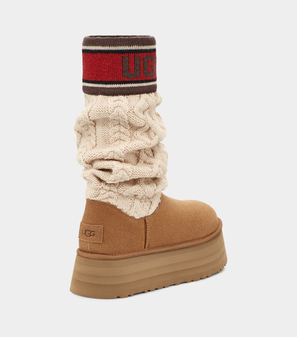 Women s Classic Sweater Letter Boot UGG