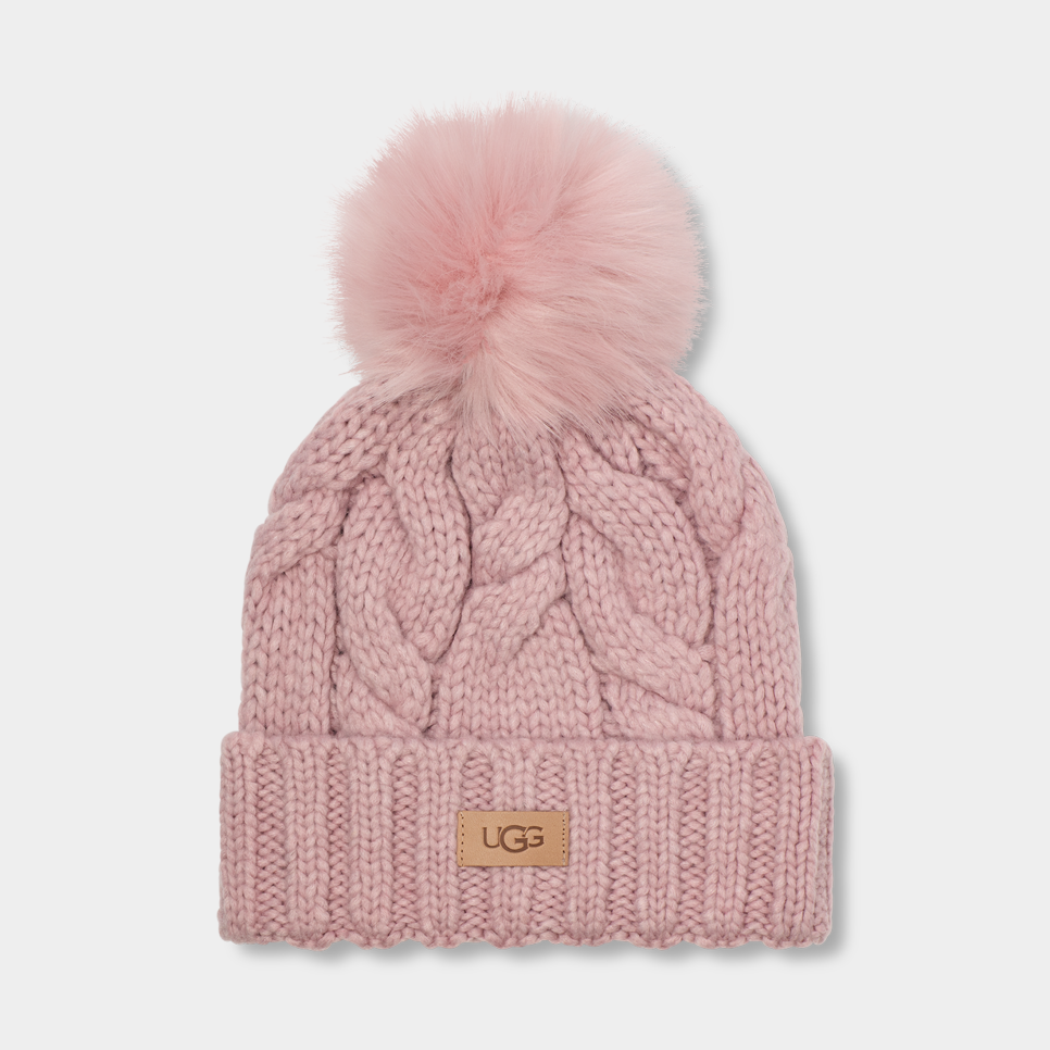 Pink ugg hat hotsell
