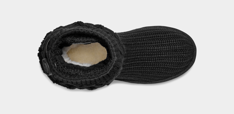 Ugg purl cardy knit boot cheap black