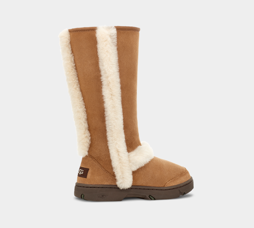 Tall uggs with hot sale fur on outside