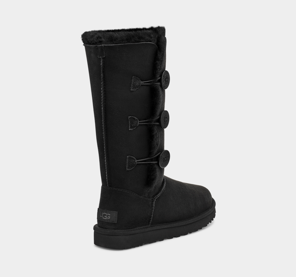 Grey ugg online boots with buttons