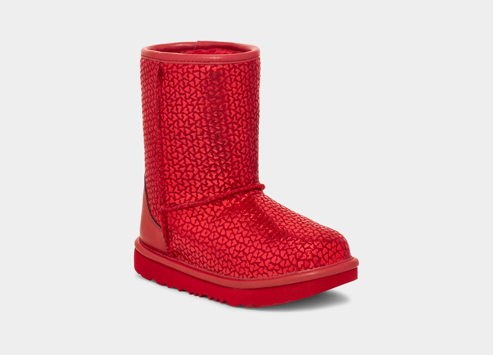 Red girl shop ugg boots