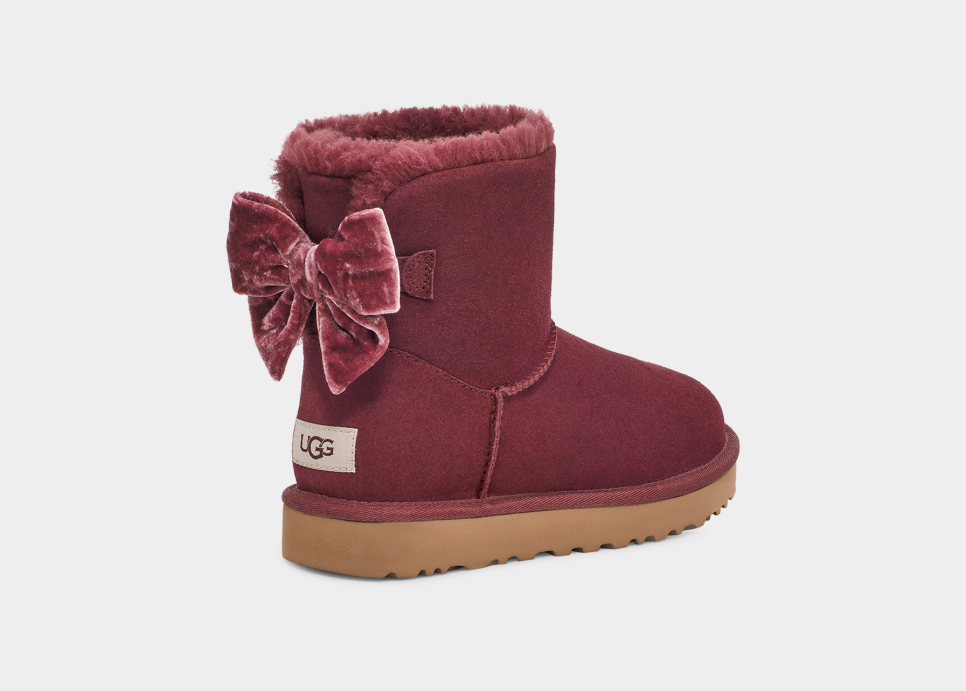 Red shop velvet uggs