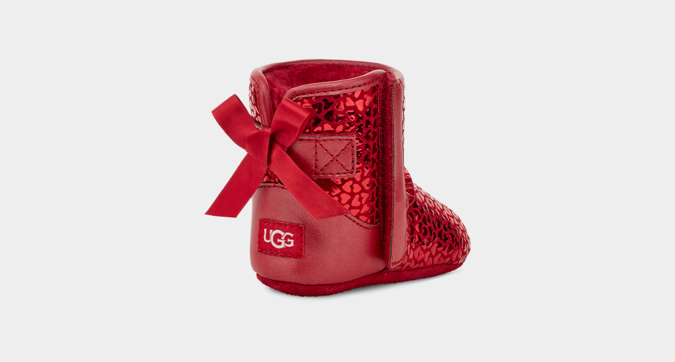 Red uggs discount with bow