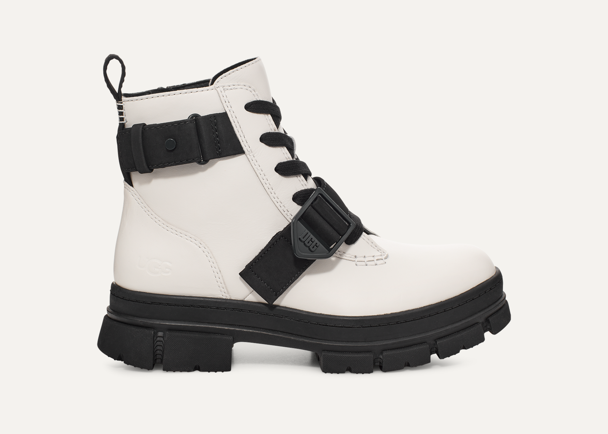 White booties lace up 2025