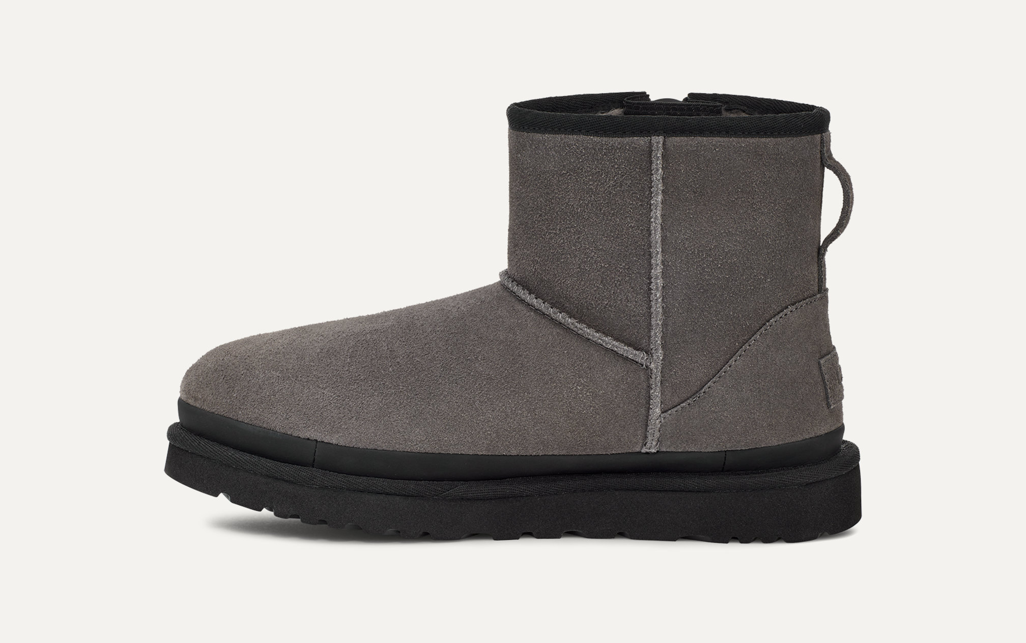 Grey ugg boots with zipper discount