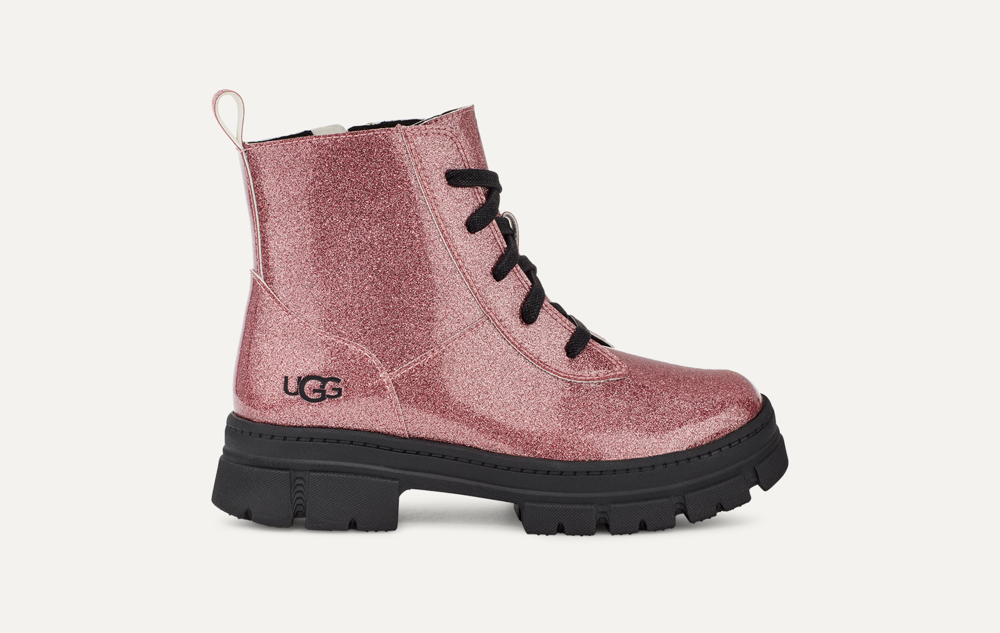 Kids Ashton Lace Up Glitter Shoe UGG