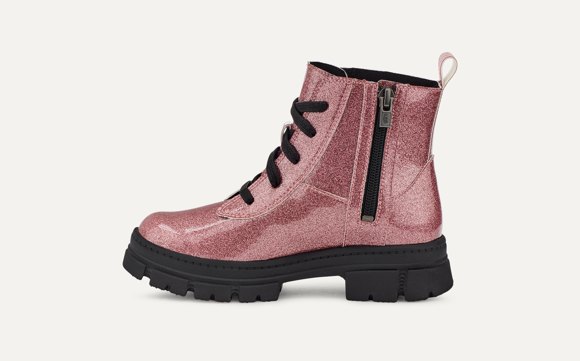 Kids Ashton Lace Up Glitter Shoe UGG