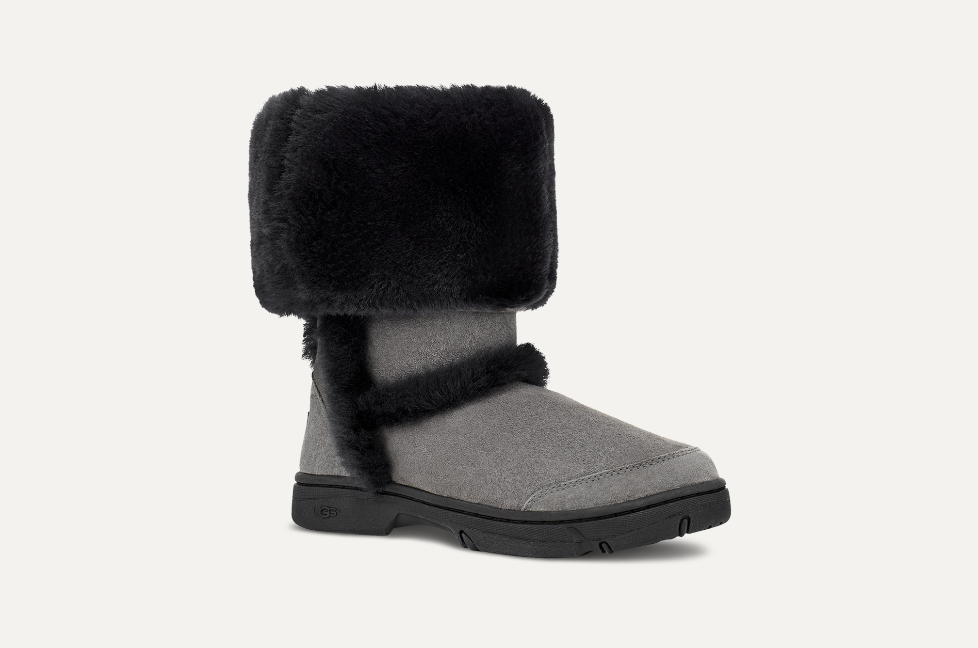 Women s Sunburst Tall Boot Grey Black Size 5 UGG