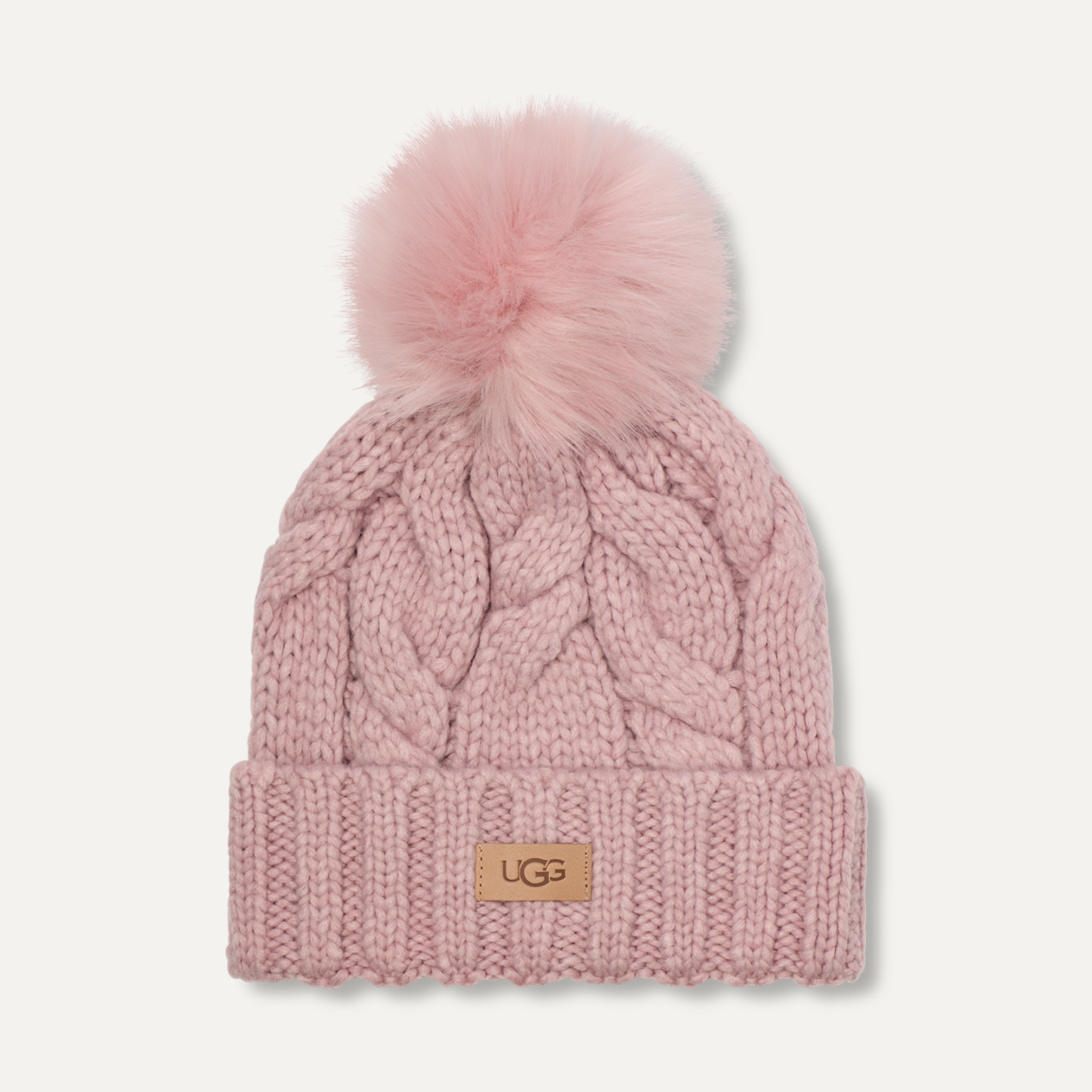 Women s Cable Beanie W Pom Hat UGG