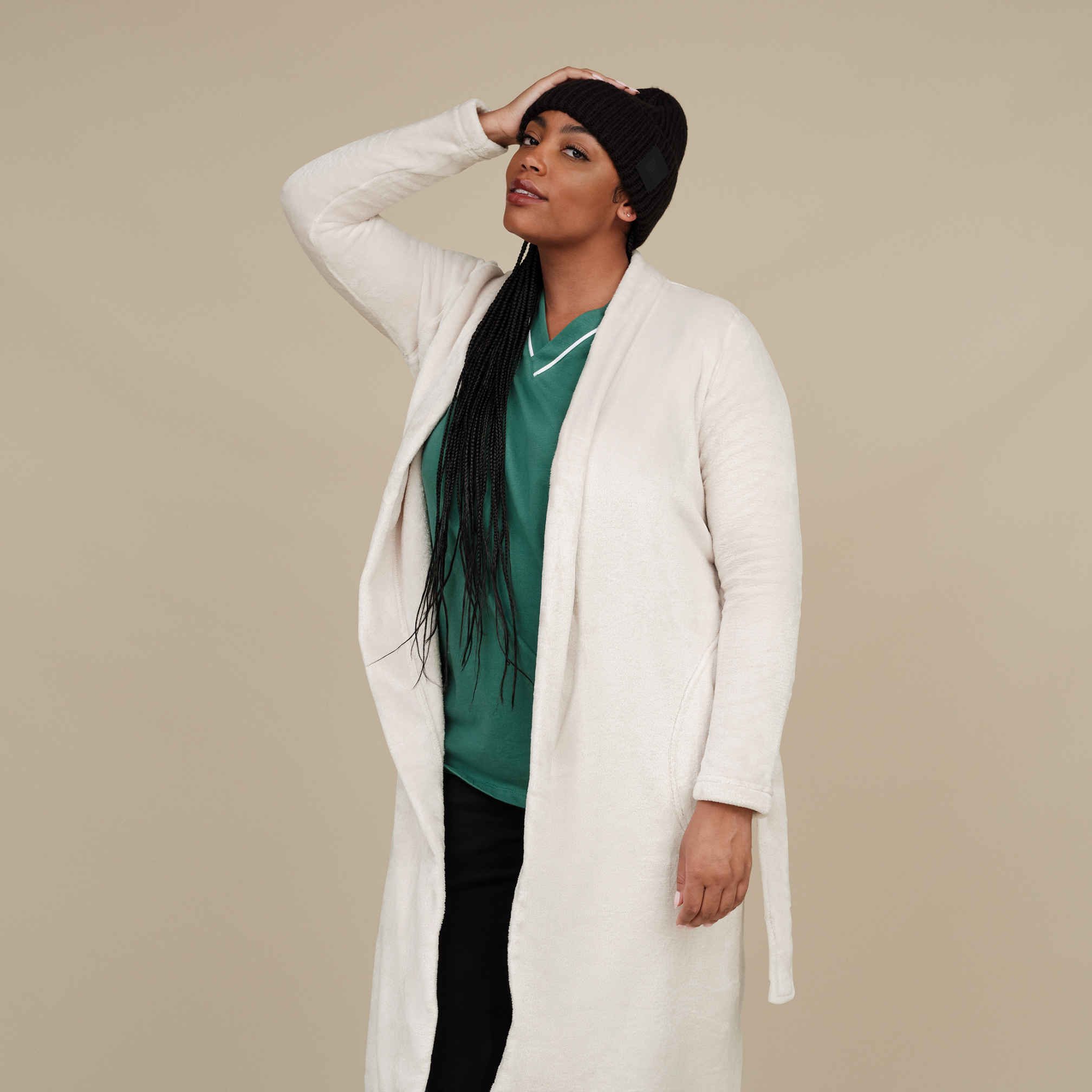 Ugg marlow double face fleece robe on sale