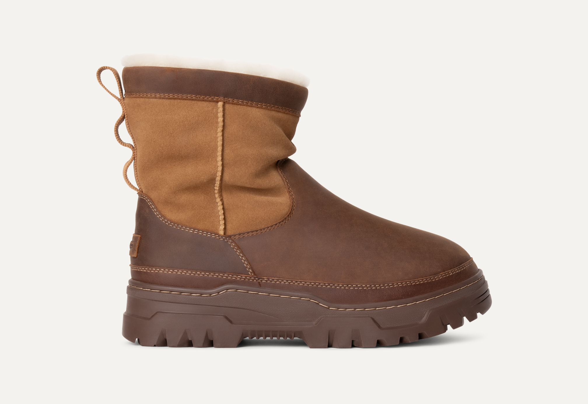 Pull on shearling boots shop