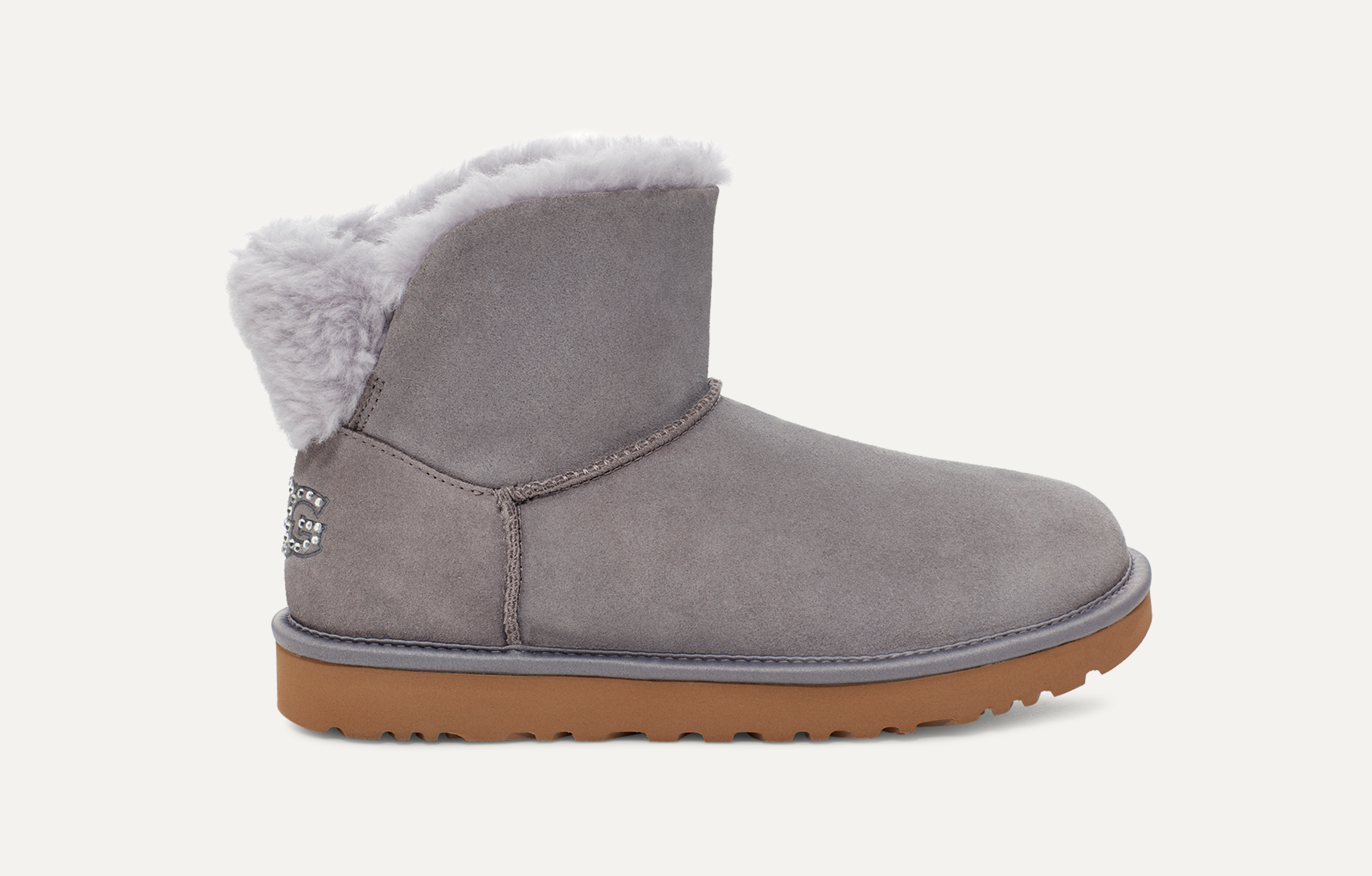 Ugg classic cuff short grau cheap
