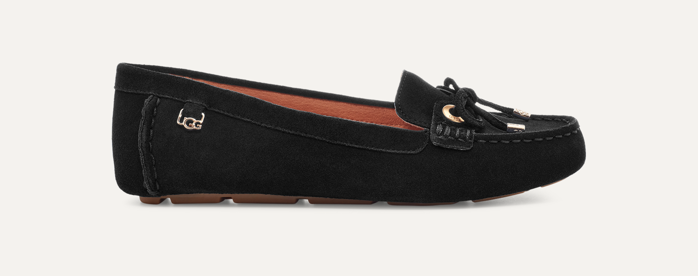 Black ugg loafers deals