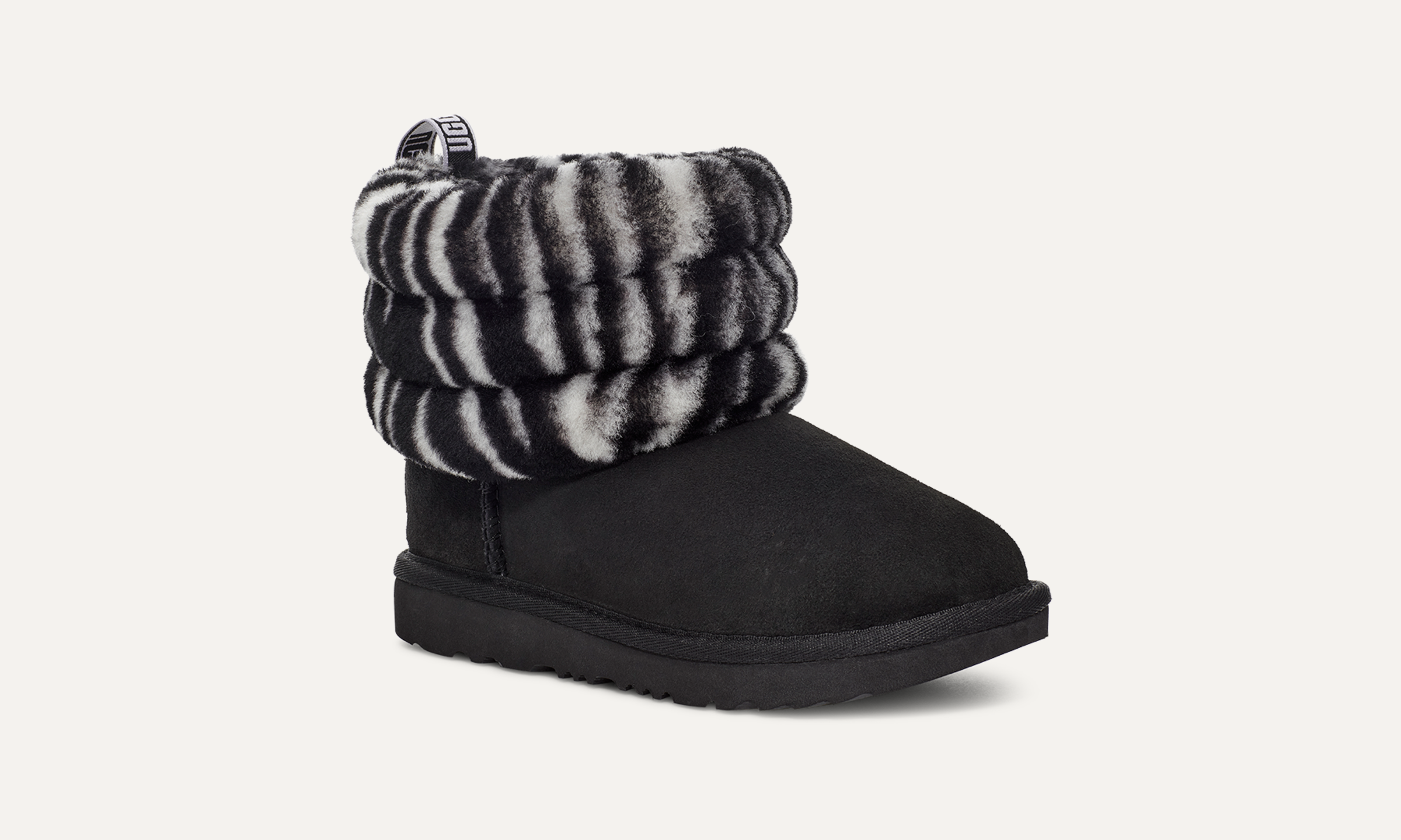 Women's fluff mini quilted boots top