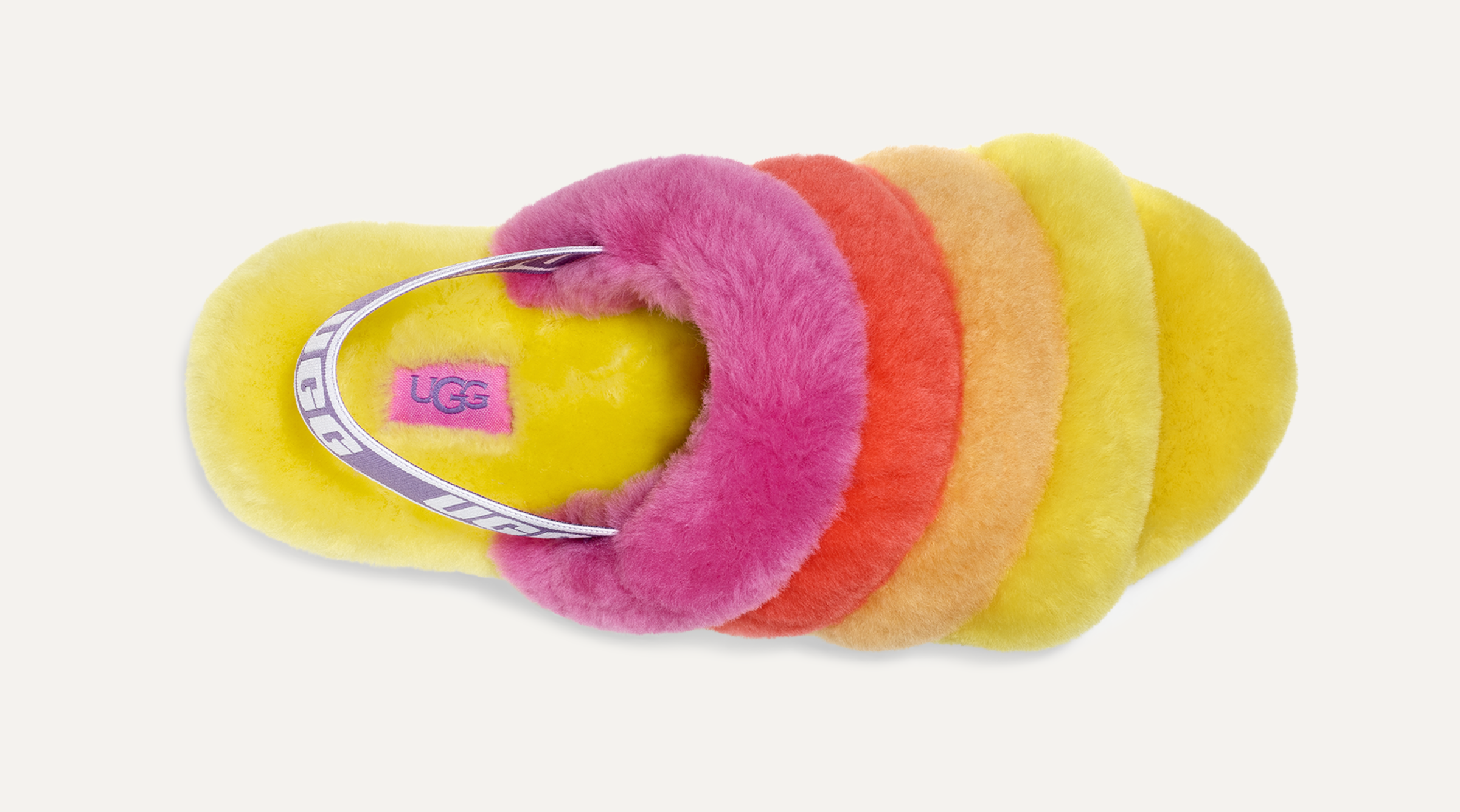 Ugg rainbow slides hotsell