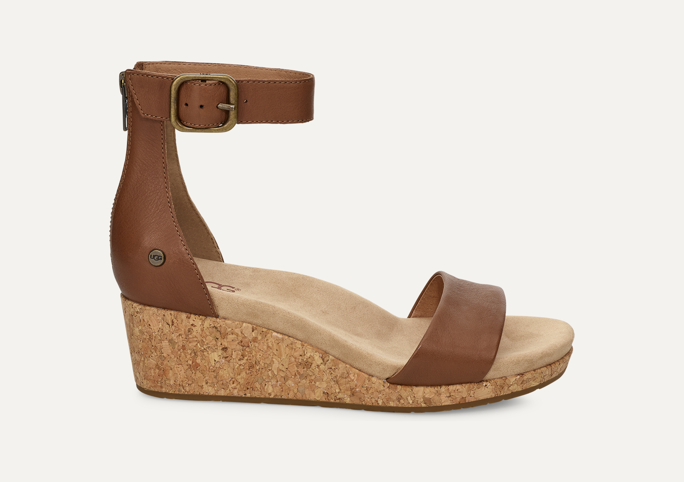 Ugg zoe wedge sandals hotsell