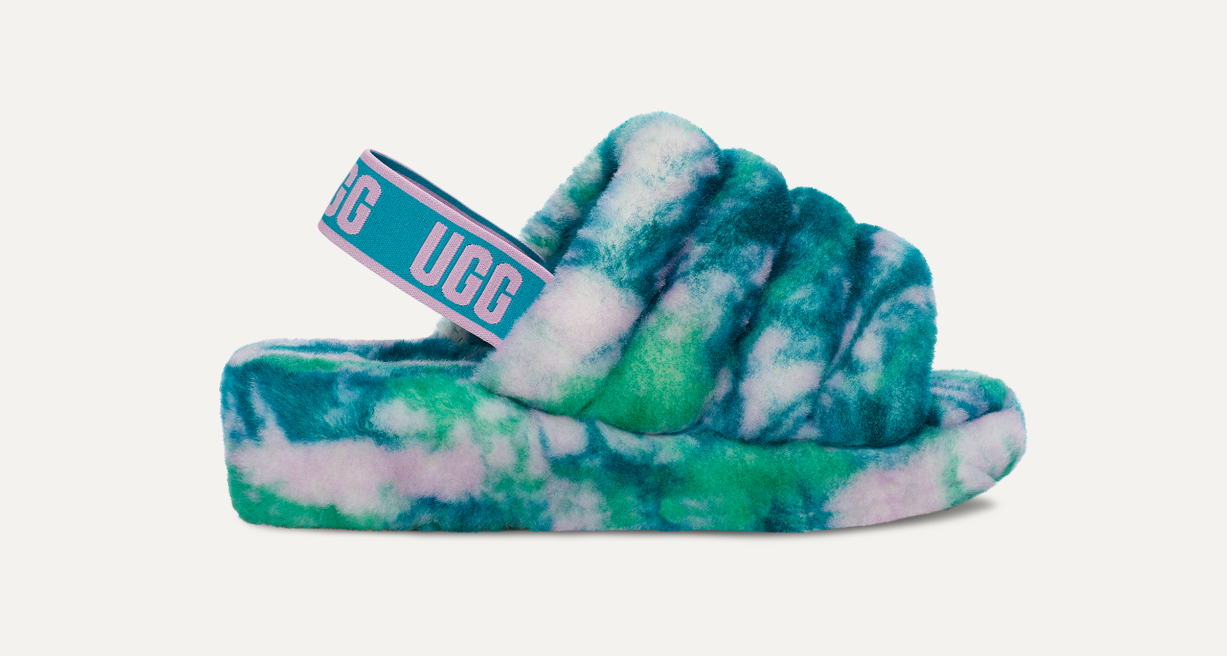 Fluff Yeah Slide Marble Slipper UGG
