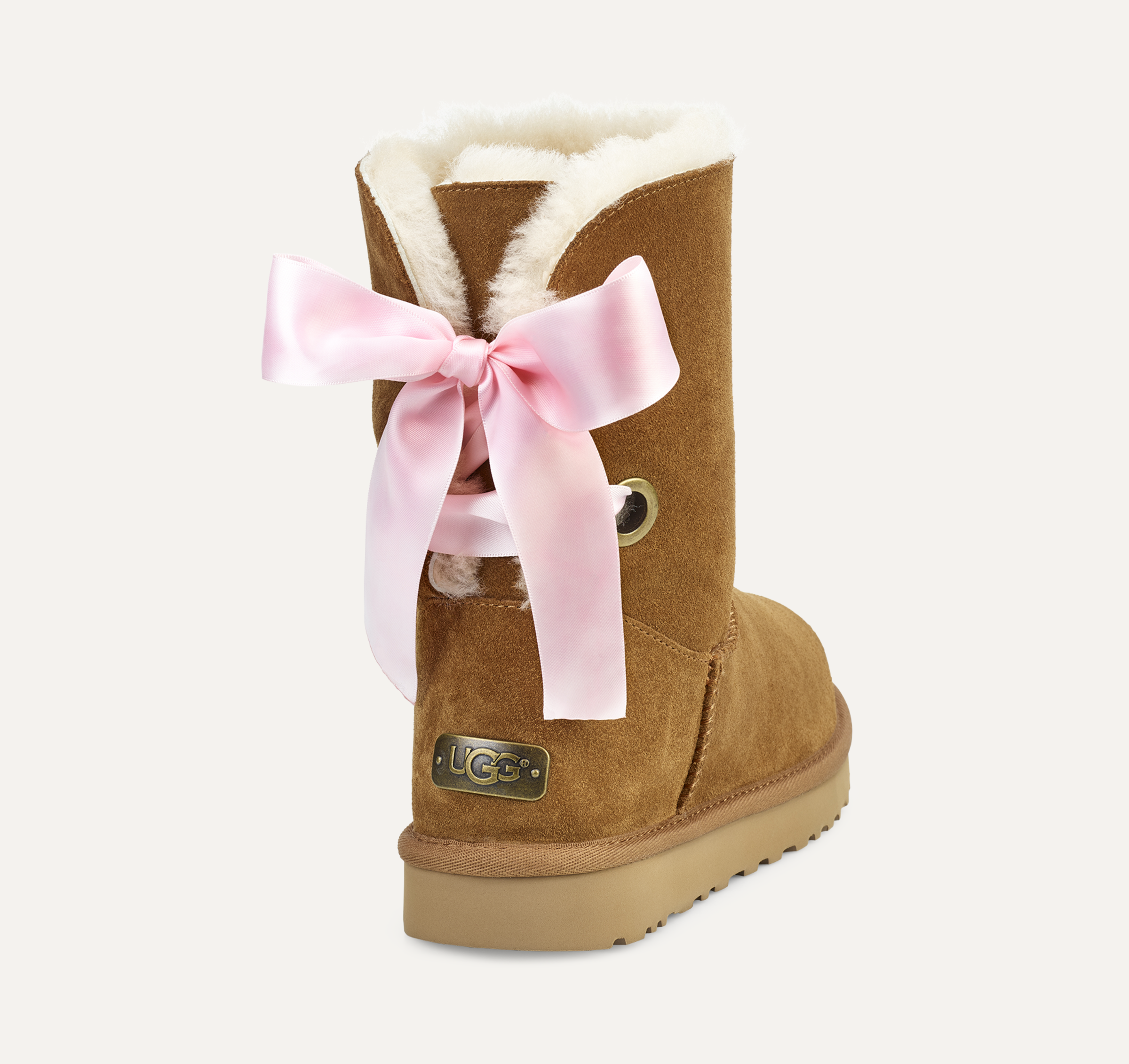 UGG Short Bailey Bow Satin Ribbon for Women UGG
