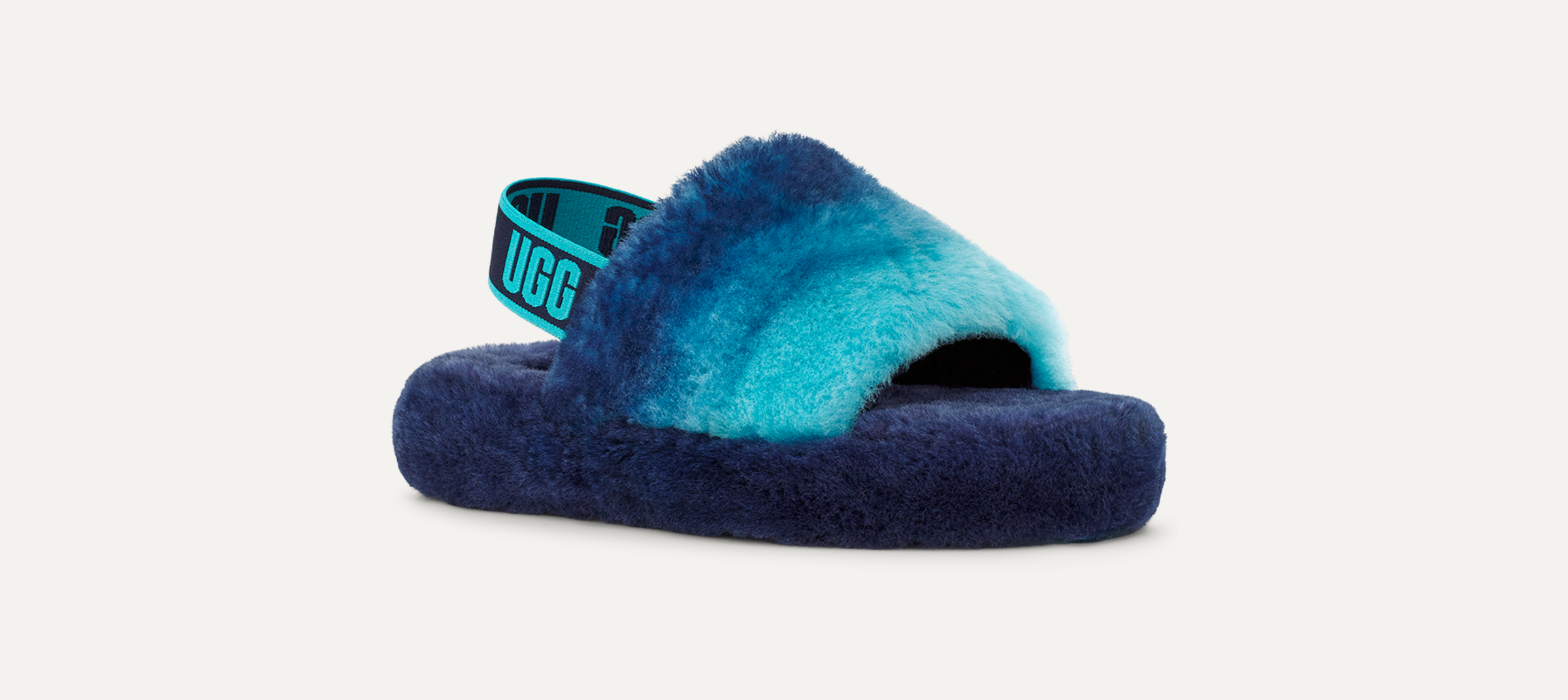 Kids Fluff Yeah Slide Gradient Slipper UGG