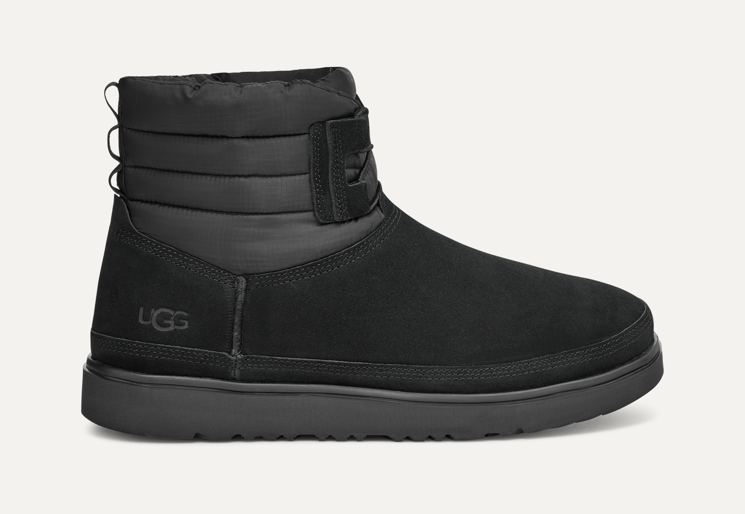 Furry ugg boots black discount