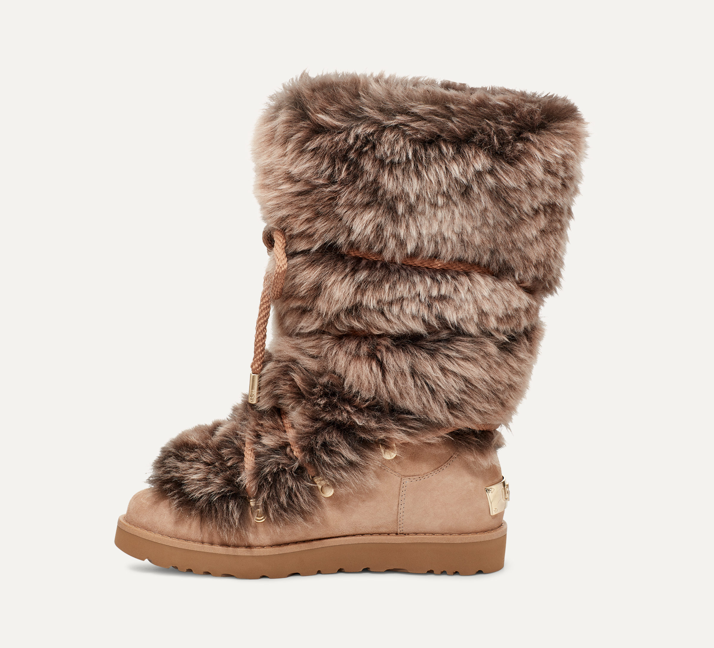 Sheepskin fur boots on sale