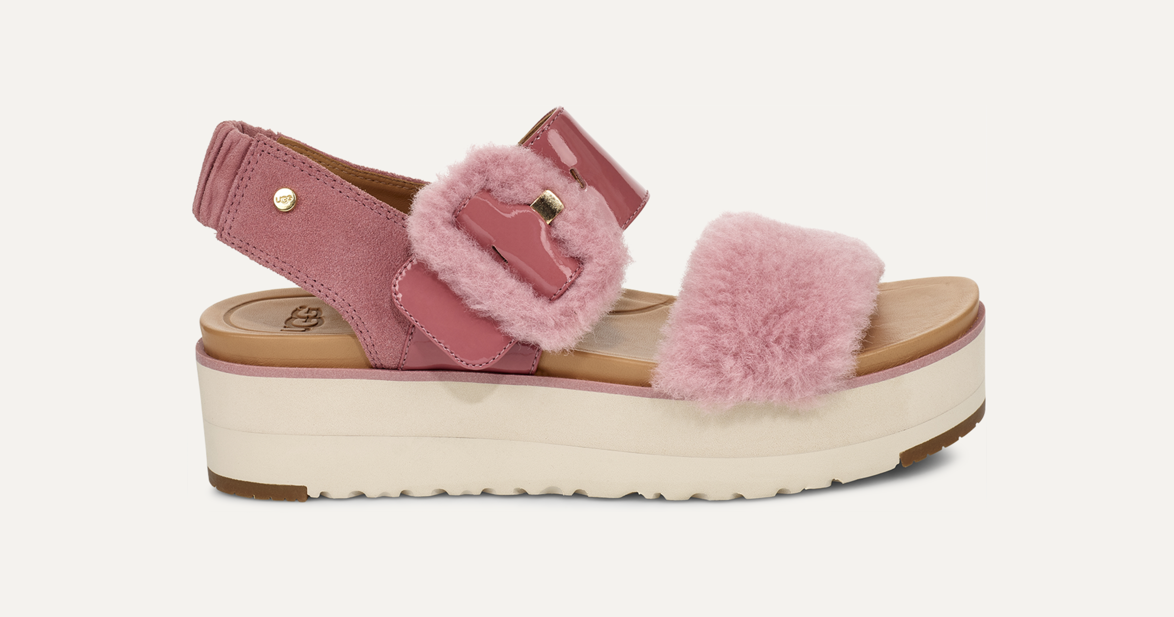 Lana / UGG 厚底ファーサンダル