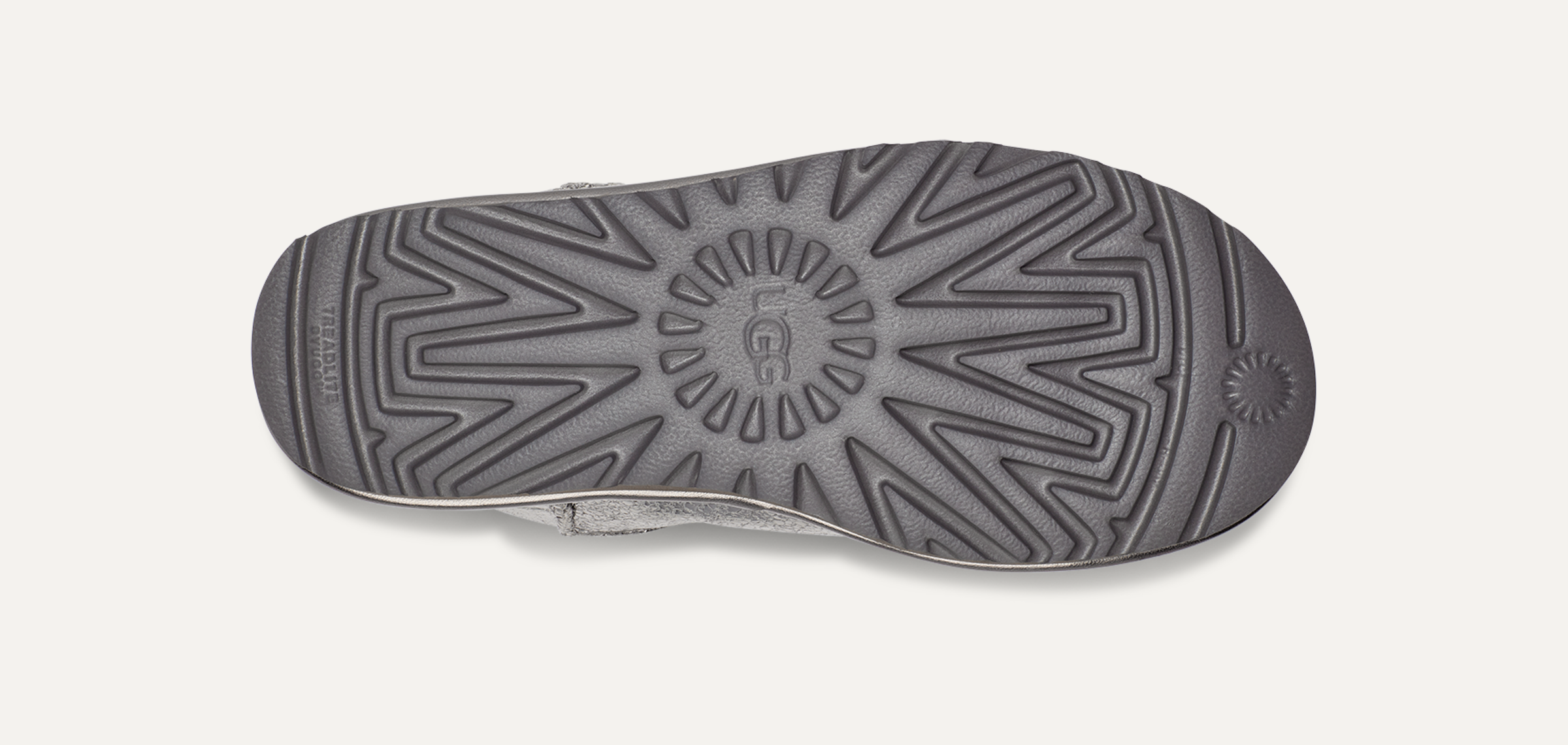 Ugg classic short metallic grey sale
