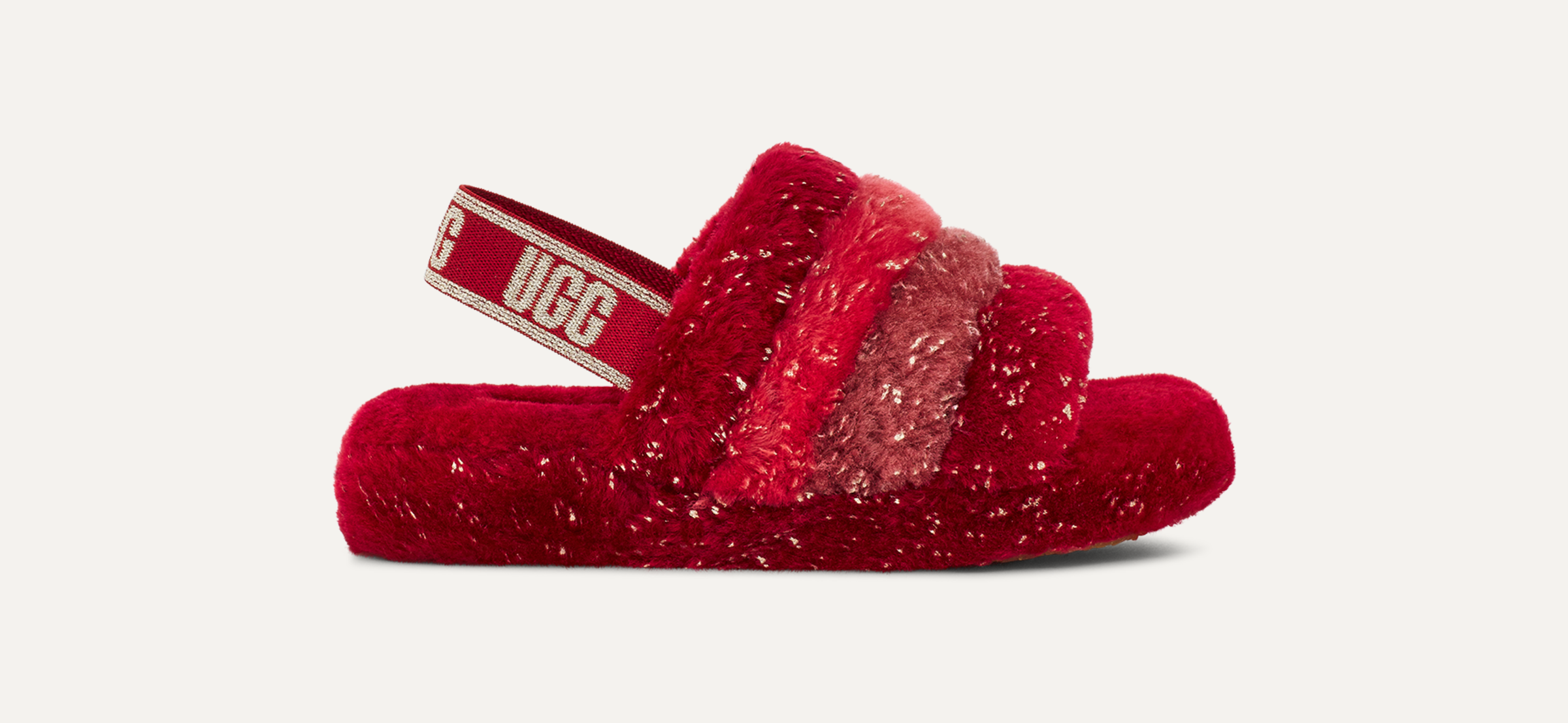 Kids' Fluff Yeah Metallic Sparkle Slipper | UGG®