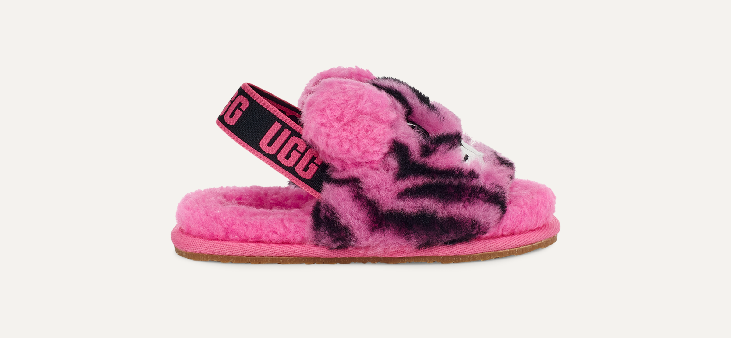 Fluff Yeah Slide Tiger Stuffie Sandal for Toddlers UGG