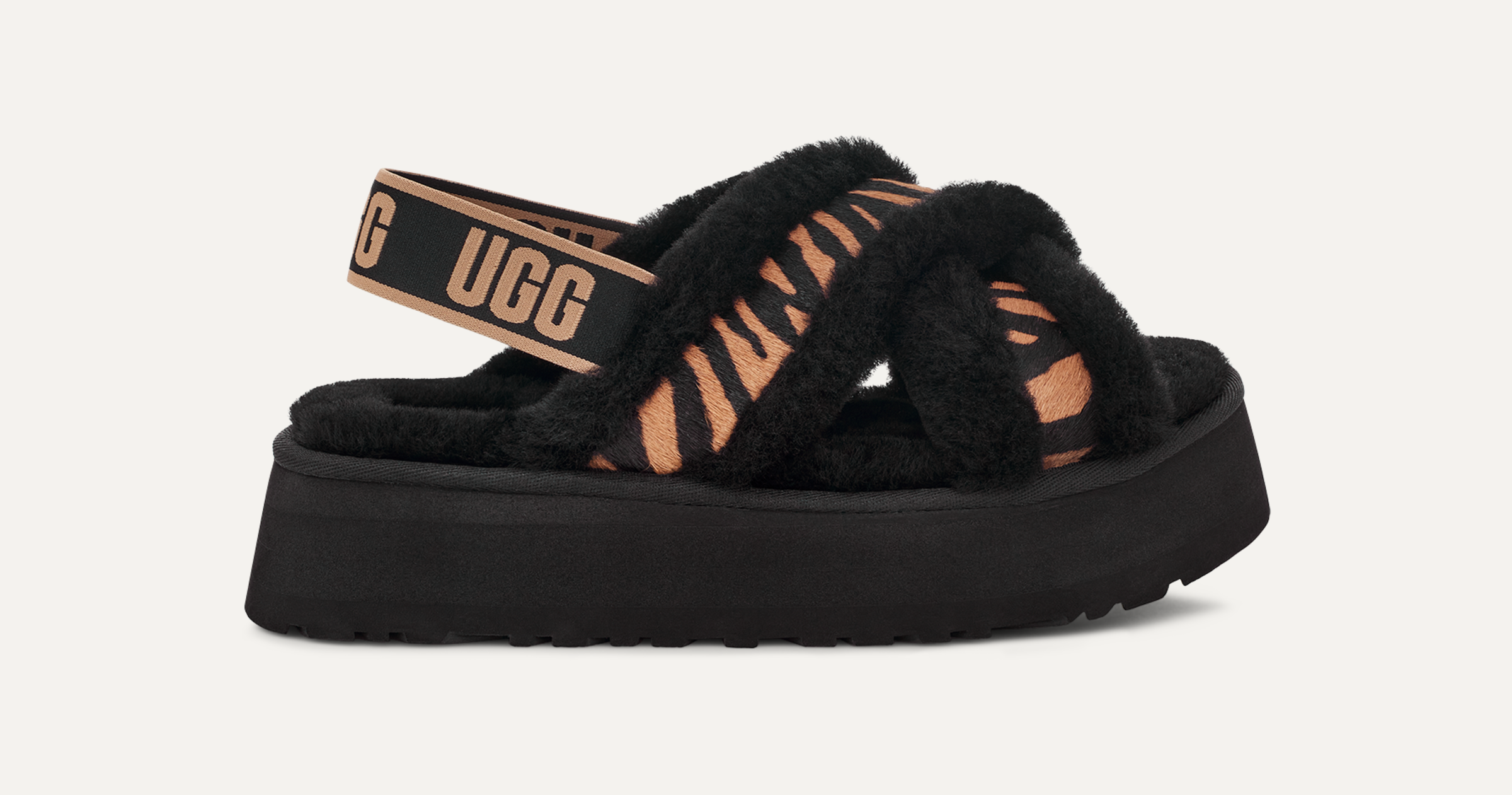 半額 50％OFFの通販 Disco Cross Slide Tiger Print Sandal | UGG 靴