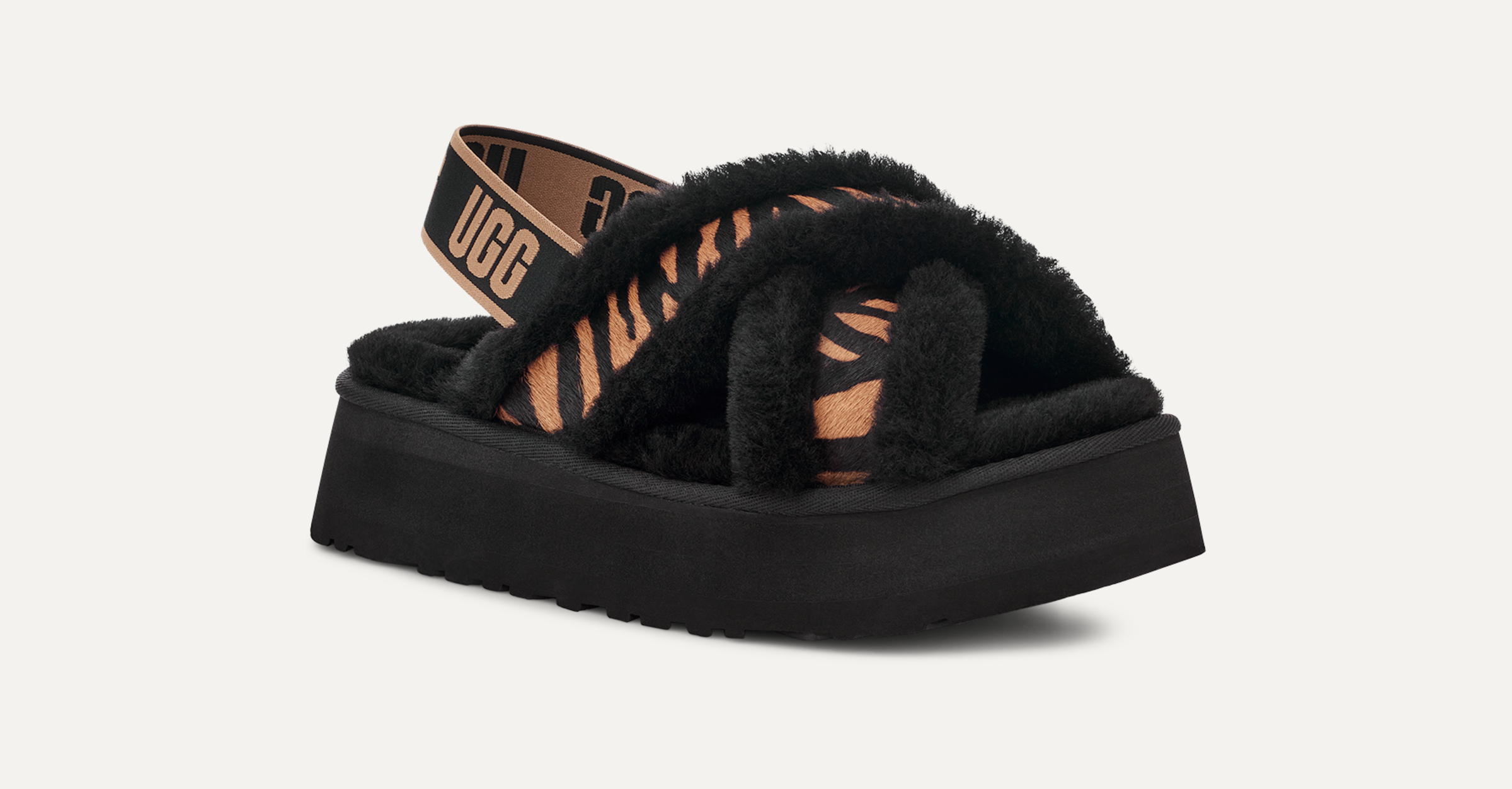 【お気にいる】 Disco Cross Slide Tiger Print Sandal | UGG 靴