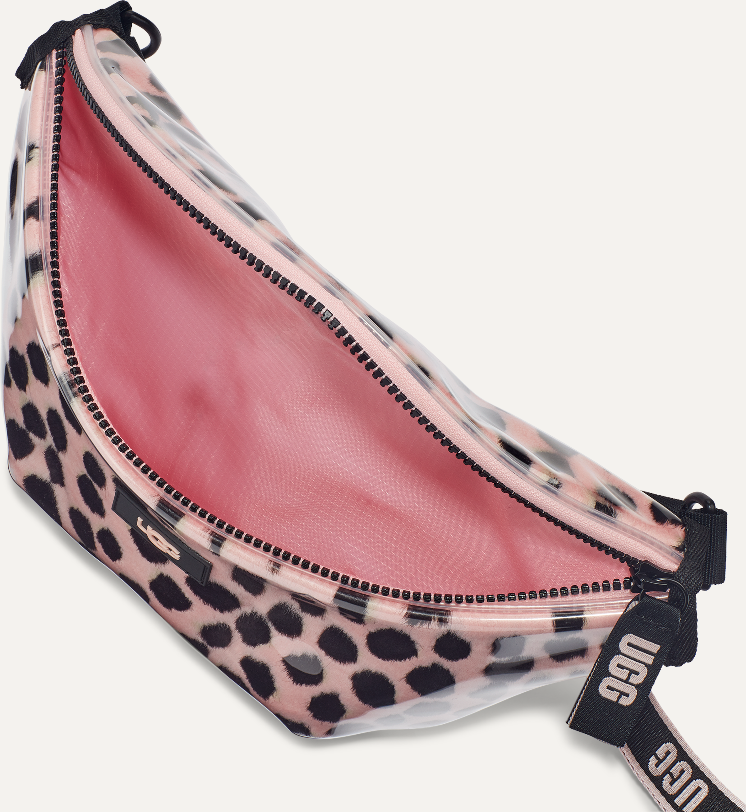 ☆新品Ugg Nasha belt bag clear ヒョウ柄ピンク ☆新品Ugg Nasha belt bag clear ヒョウ柄ピンク