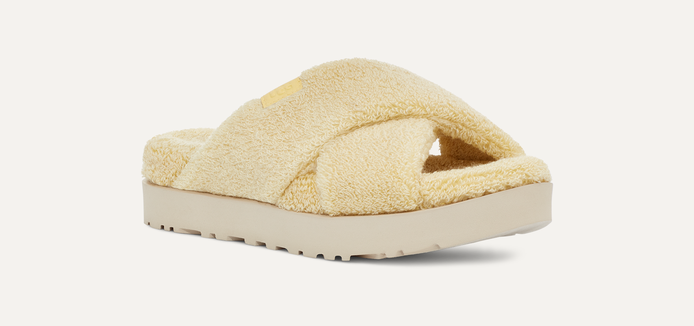 Fuzz Sugar Terry Cross Slide Sandal | UGG Fuzz Sugar Terry Cross Slide Sandal | UGG