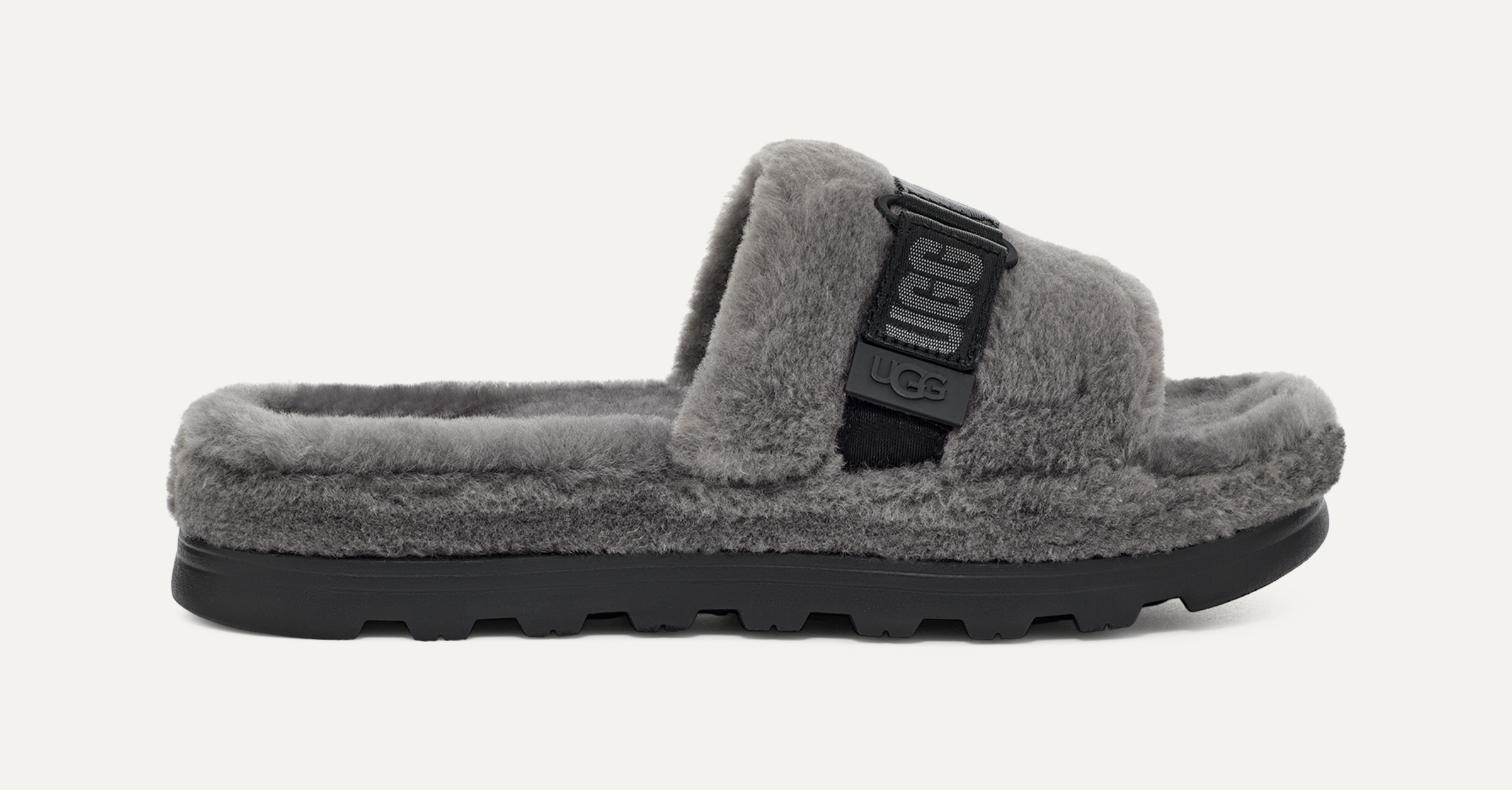 Charcoal ugg slides clearance