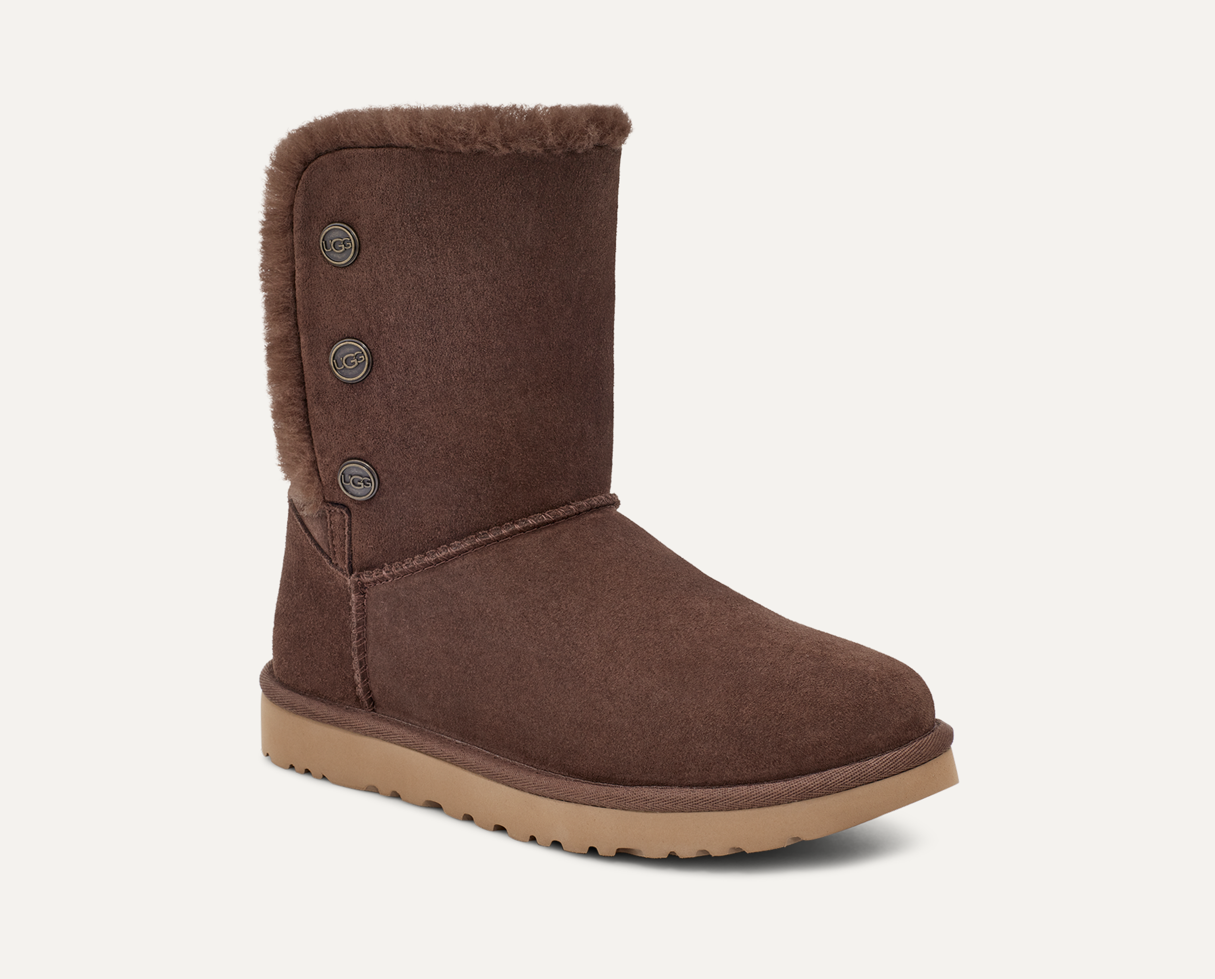 Ugg bailey button triplet chocolate outlet
