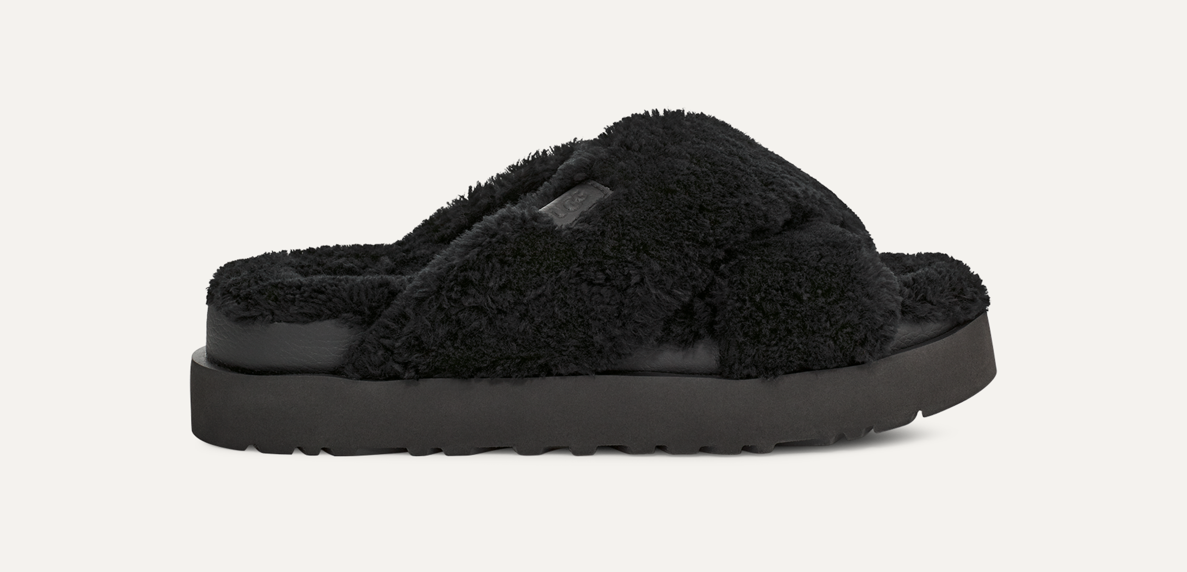 Ugg fur slides on sale