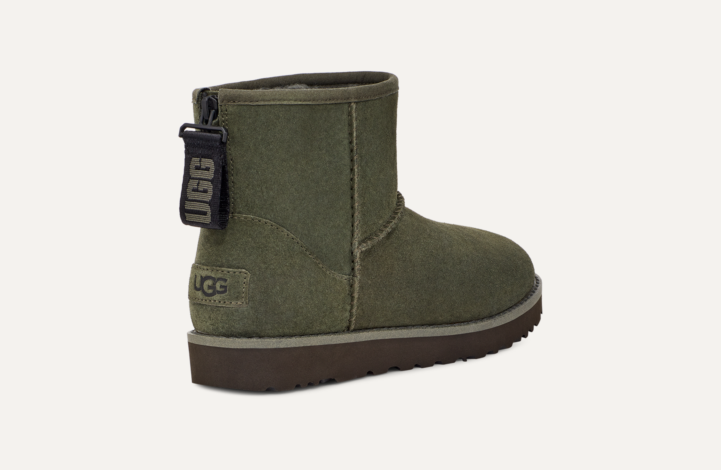 UGG NOCK Womens Boots Ladies 3/5 Classic Mink Hairball Snow