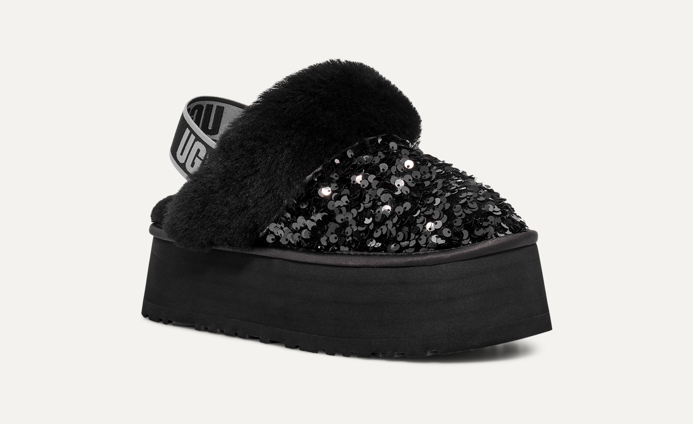 Ugg sparkle slippers black cheap