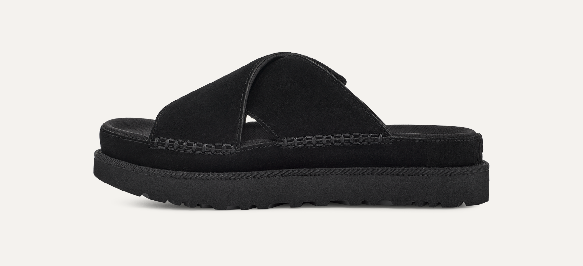 正式的 Women's Goldenstar Cross Slide Platform Sandal | UGG® 靴