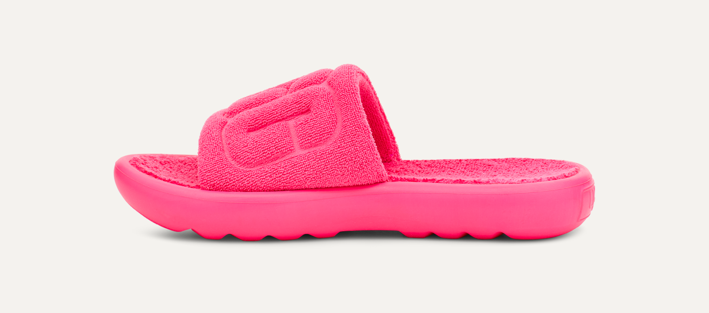 Pink ugg slide slippers sales