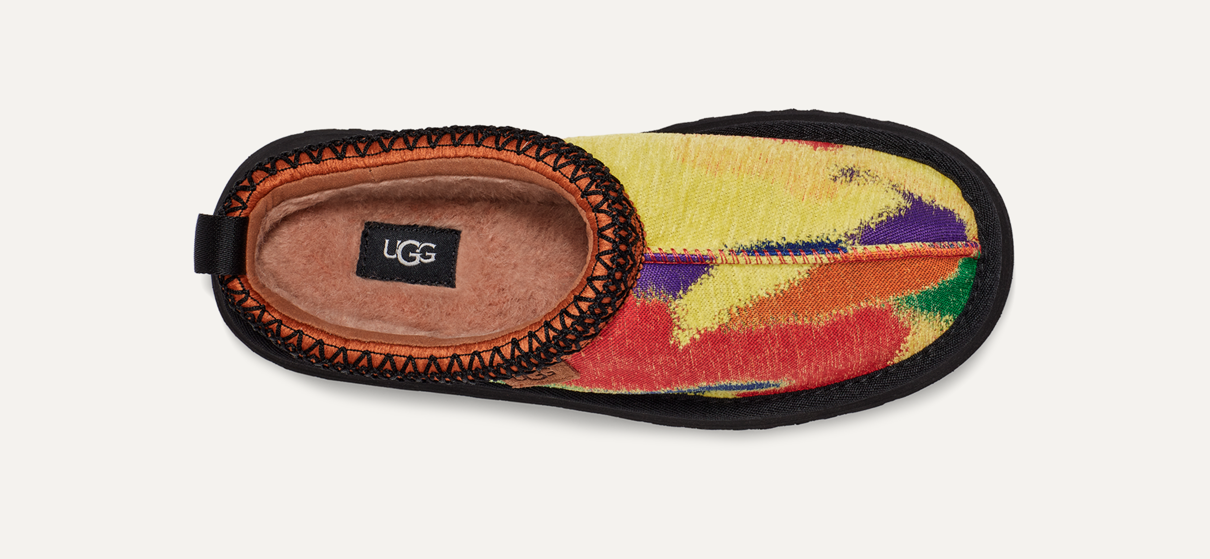 UGG WOMEN TAZZ PRIDEPOP PRIDE SHEARLING SUEDE PLATFORM SHOES US 8 / EU 39 /  UK 6