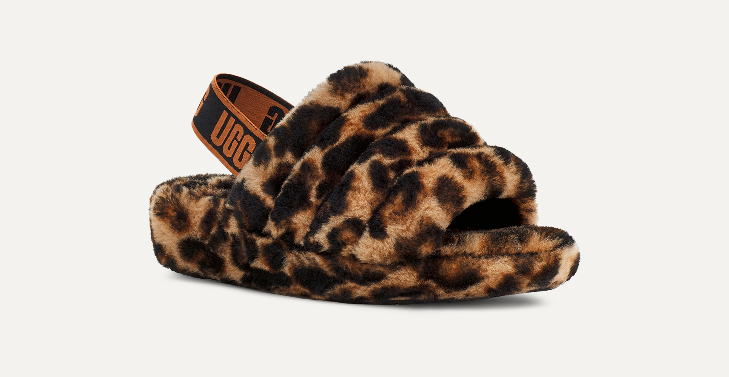 Fluff Yeah Slide Panther Print Slipper UGG