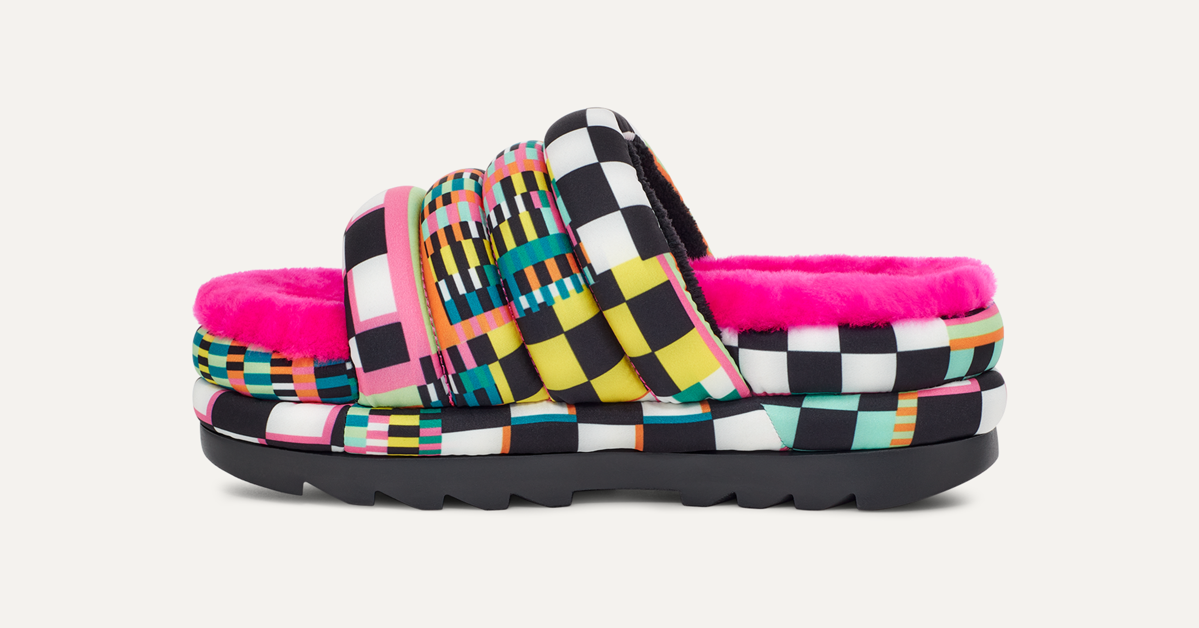 Maxi Checks Slide Sandal | UGG®