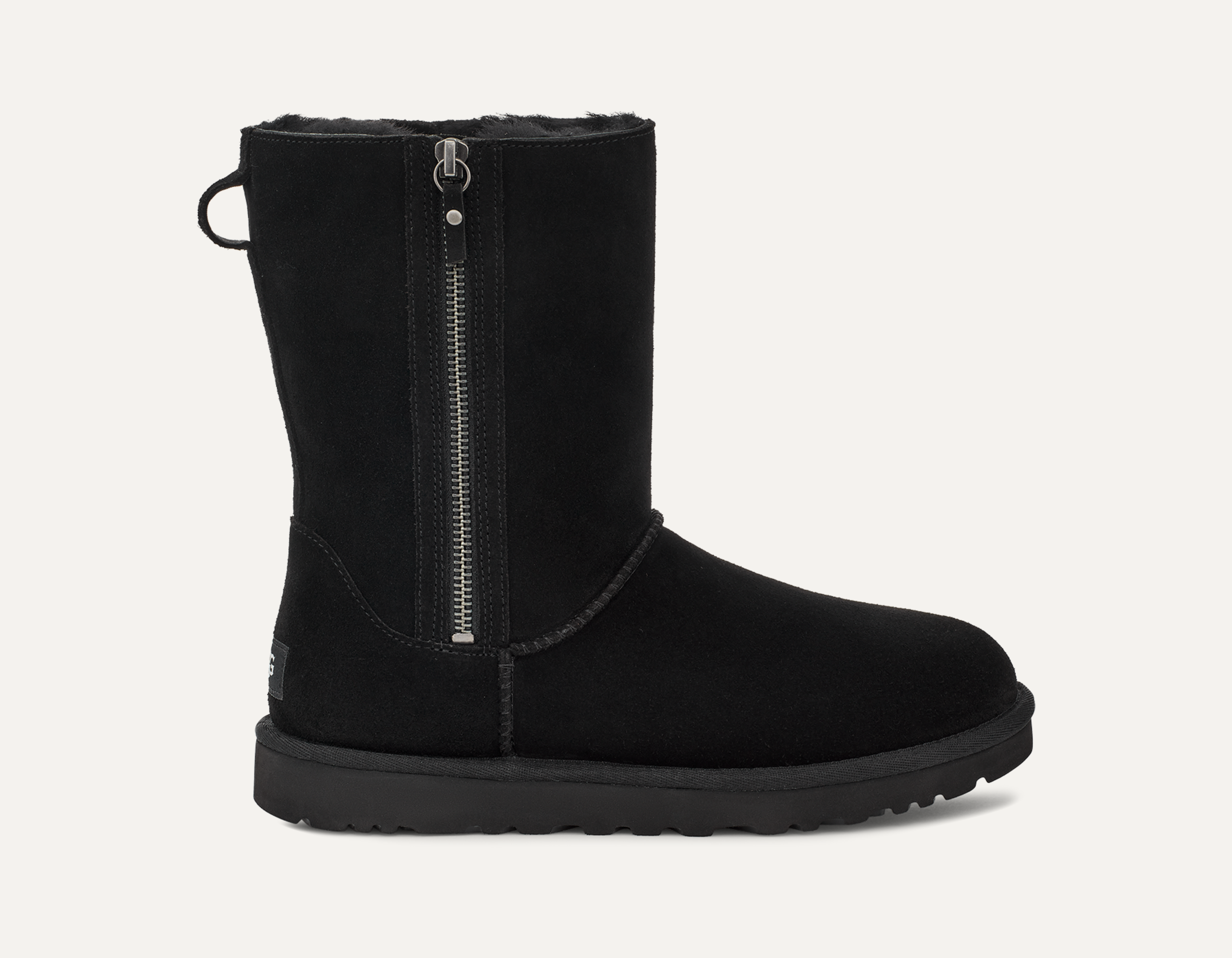 Ugg classic short sparkle zip black cheap