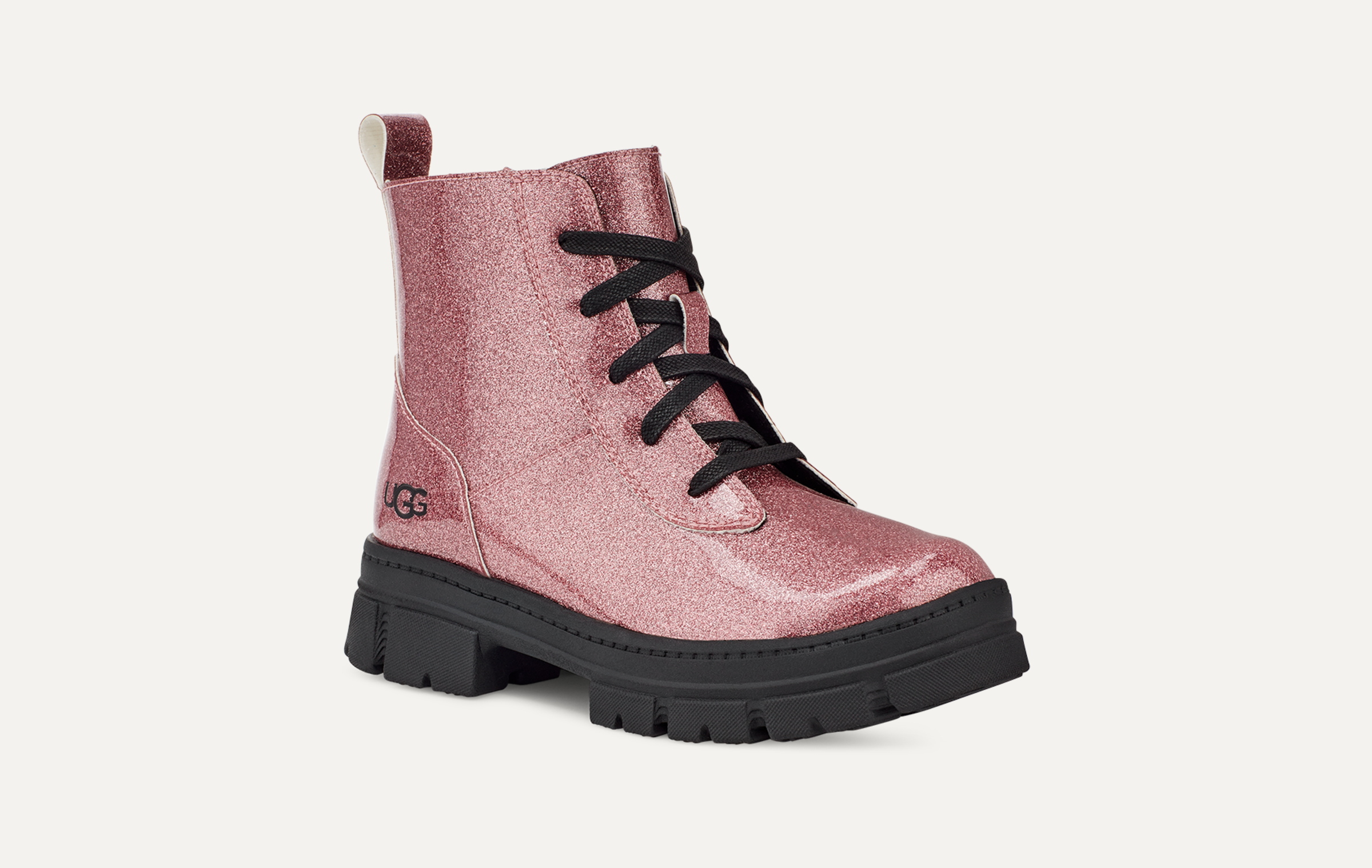 Girls pink glitter uggs 2025
