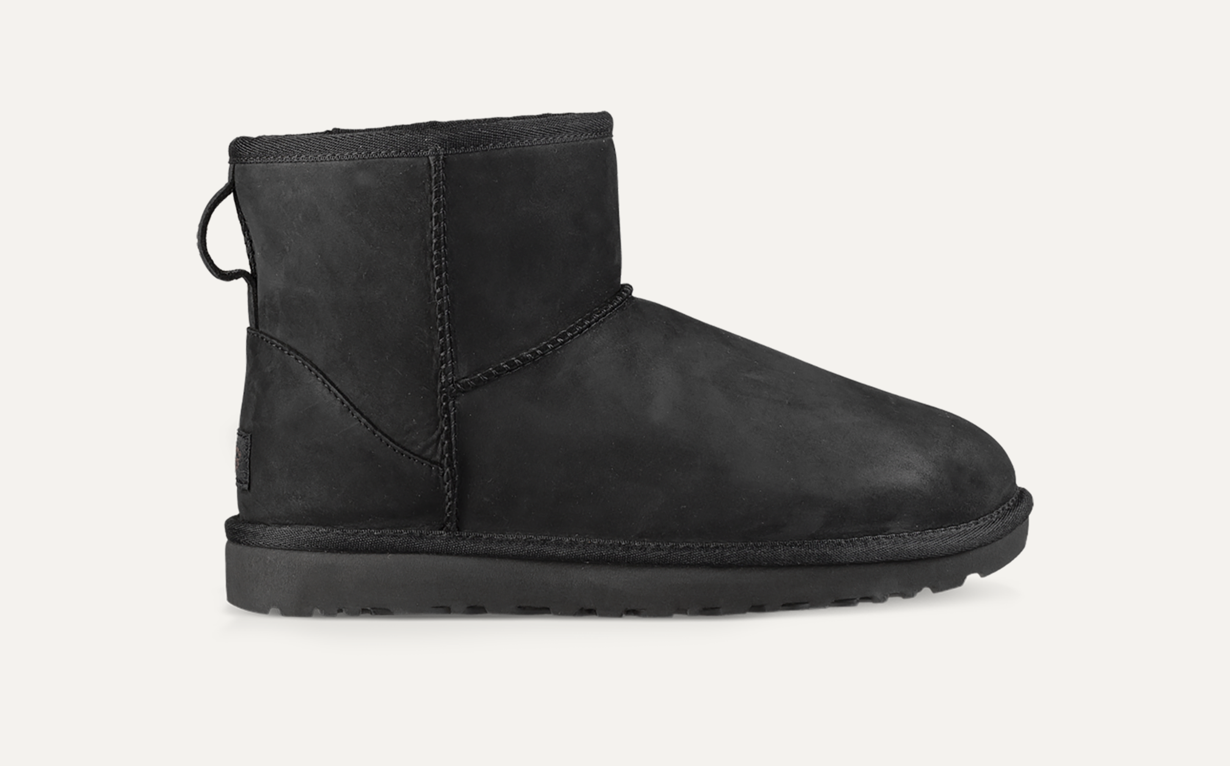 Black leather ugg boots uk top