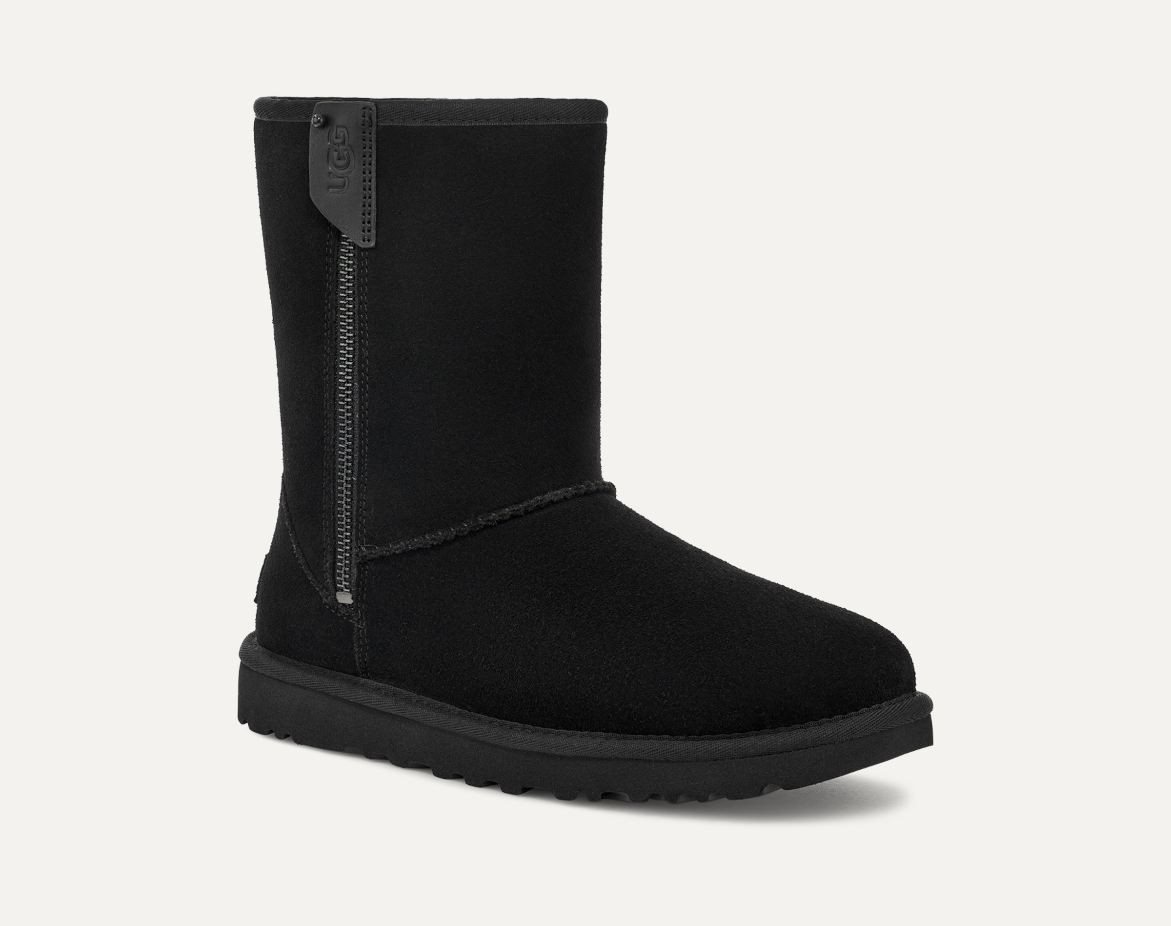 Ugg women's classic short waterproof suede boot discount