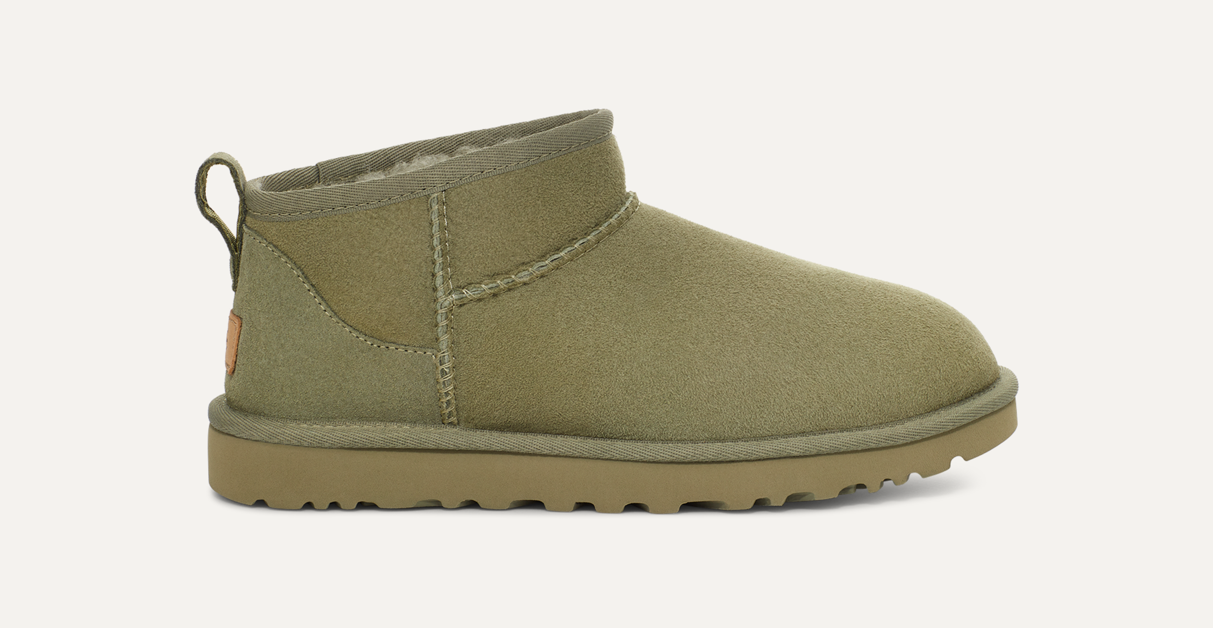 Olive green mini uggs clearance